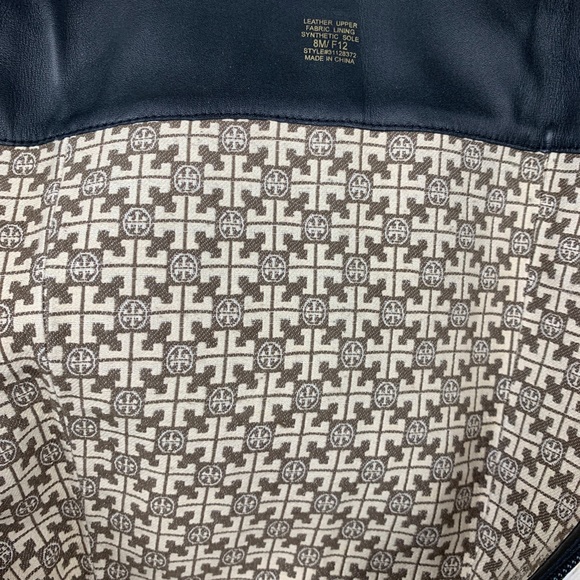 Tory Burch Black Calfskin Riding Boots with Gold Hardware - GREAT condition! - Picture 8 of 11